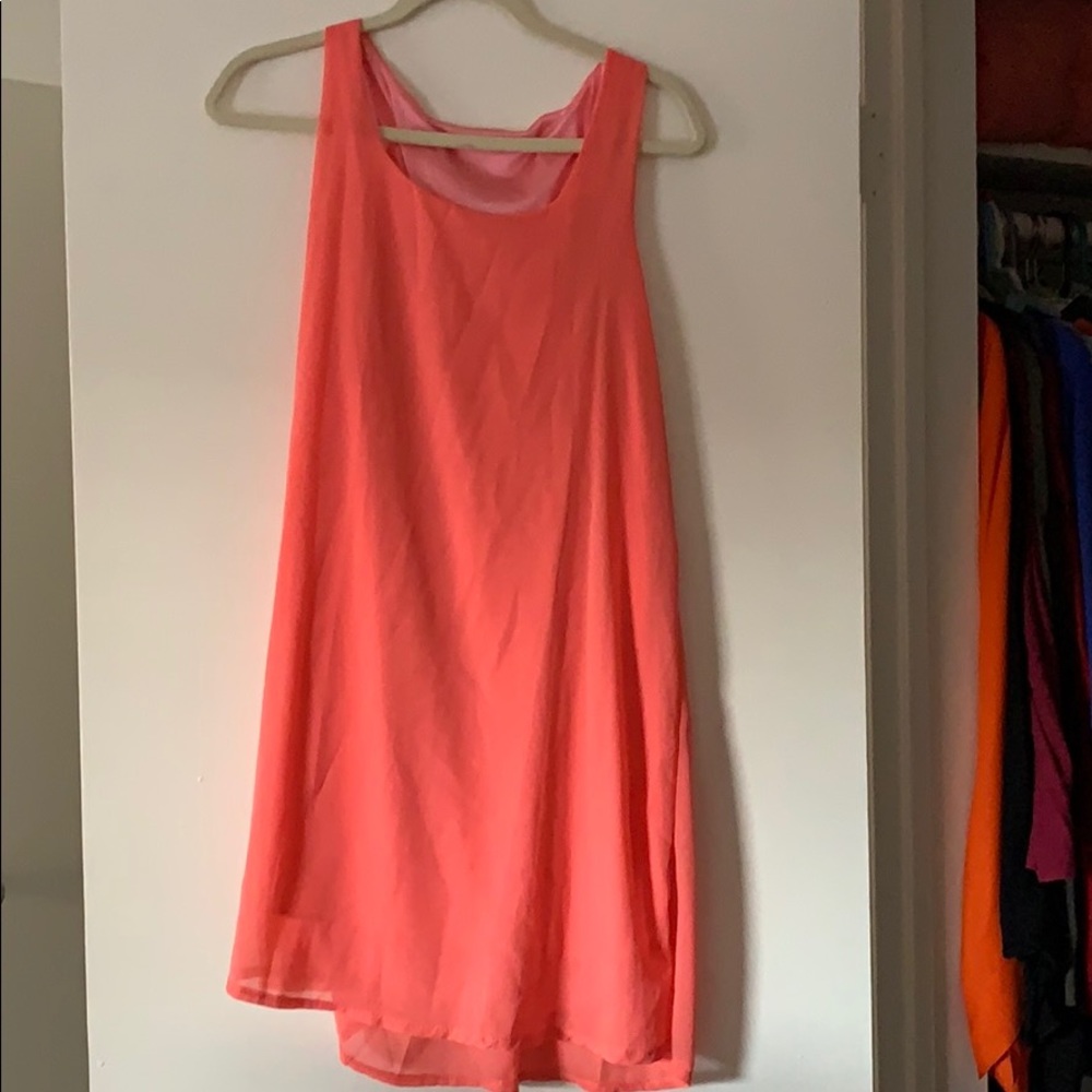 Coral color dress